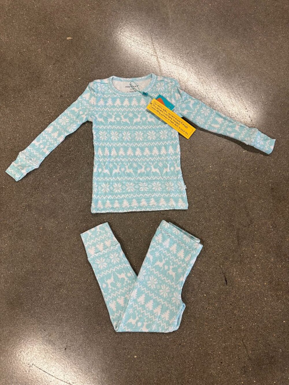 Posh Peanut Holiday Fair Isle Bamboo Pajama Set (5/6)
